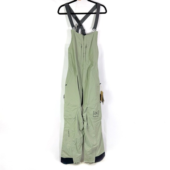 Burton [ak] GORE-TEX 2L Kimmy Bib Pant Hedge Green Ski Snowboard Women's Sz M - Picture 6 of 16